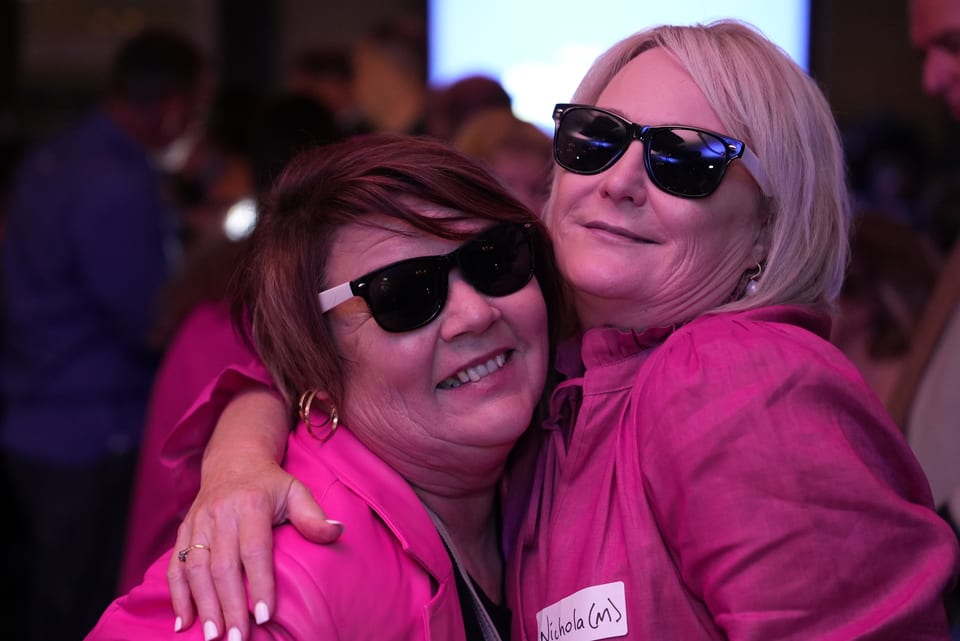 Social media content creation at a corporate event at a Brisbane event