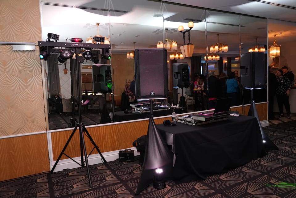 Event lighting and décor styling at a Gold Coast event