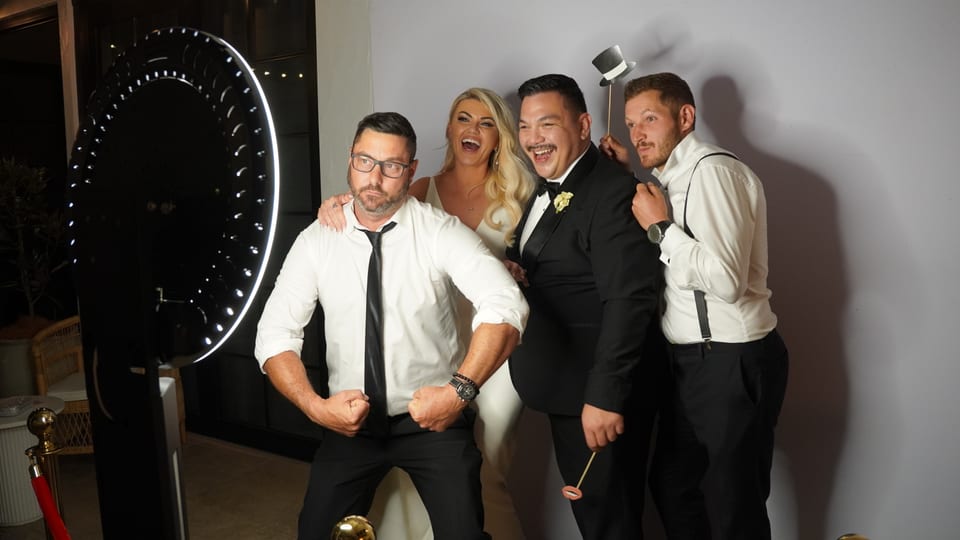Wedding DJ reception and dancefloor at a Brisbane event
