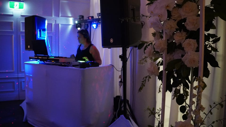 Wedding DJ reception and dancefloor at a Gold Coast event