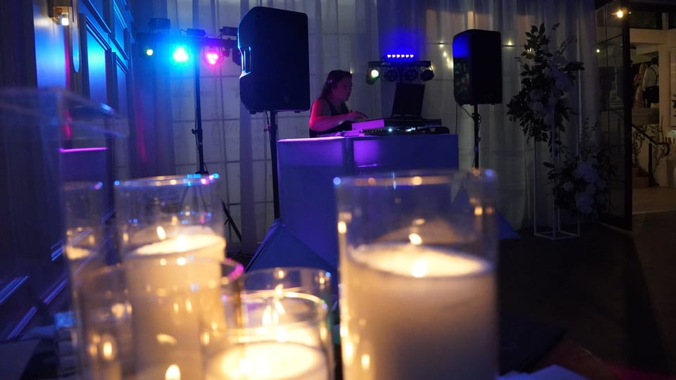 Wedding DJ reception and dancefloor at a Gold Coast event